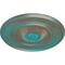 Ekena Millwork Large Floral Ceiling Medallion, Hand-Painted Copper Green Patina, 41 1/8"OD x 2 1/2"P CM41FLCGS - alternate 4